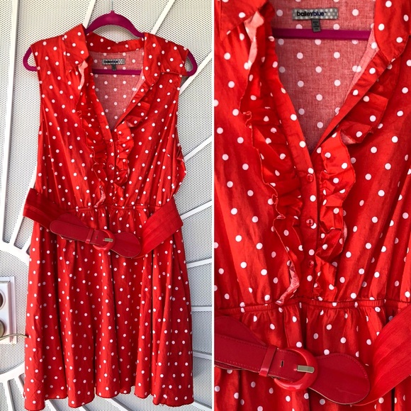 🎈HOST PICK🥳Size 3x adorable polka dot dress - Picture 2 of 2